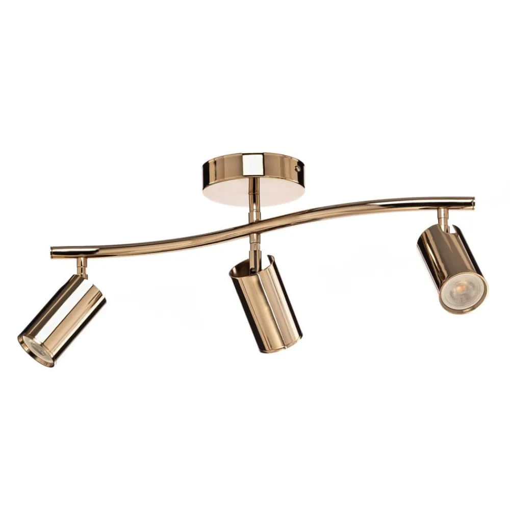 Lucea Loftlamper|Spotlights > Loftspot, guld, 3 lyskilder