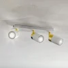 Eko-Light Loftlamper|Spotlights > Loftspot Joker, hvid/guld, 3 lyskilder