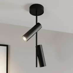 Loftlamper|Loftlamper ^ SIGMA Loftspot Leda 2, 2 lyskilder, sort
