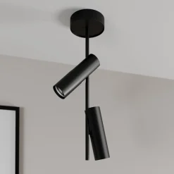 Loftlamper|Loftlamper ^ SIGMA Loftspot Leda 2, 2 lyskilder, sort