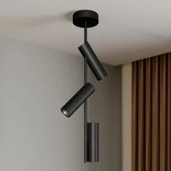Loftlamper|Spotlights ^ SIGMA Loftspot Leda 3, 3 lyskilder, sort