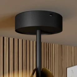 SIGMA Spotlights > Loftspot Leda 2, 2 lyskilder, sort-guld