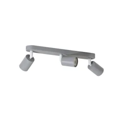 Loftlamper ^ TK Lighting Loftspot Livia, grå, 52 cm, 3 lyskilder, metal, GU10
