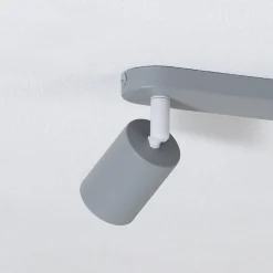 TK Lighting Loftlamper|Spotlights > Loftspot Livia, grå, 35 cm, 2 lyskilder, metal, GU10