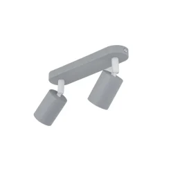 TK Lighting Loftlamper|Spotlights > Loftspot Livia, grå, 35 cm, 2 lyskilder, metal, GU10