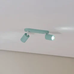 TK Lighting Loftlamper > Loftspot Livia, mintgrøn, 35 cm, 2 lyskilder, metal, GU10