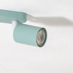 TK Lighting Loftlamper > Loftspot Livia, mintgrøn, 35 cm, 2 lyskilder, metal, GU10