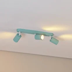 Loftlamper|Spotlights ^ TK Lighting Loftspot Livia, mintgrøn, 52 cm, 3 lyskilder, metal, GU10