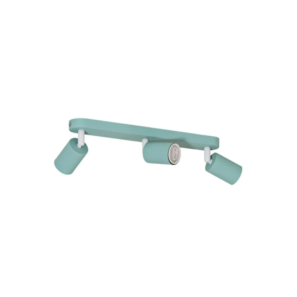 Loftlamper|Spotlights ^ TK Lighting Loftspot Livia, mintgrøn, 52 cm, 3 lyskilder, metal, GU10