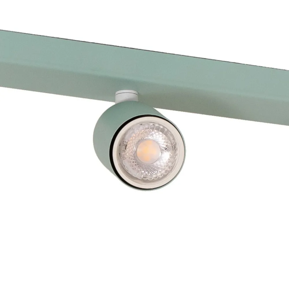 Loftlamper|Spotlights ^ TK Lighting Loftspot Livia, mintgrøn, 52 cm, 3 lyskilder, metal, GU10
