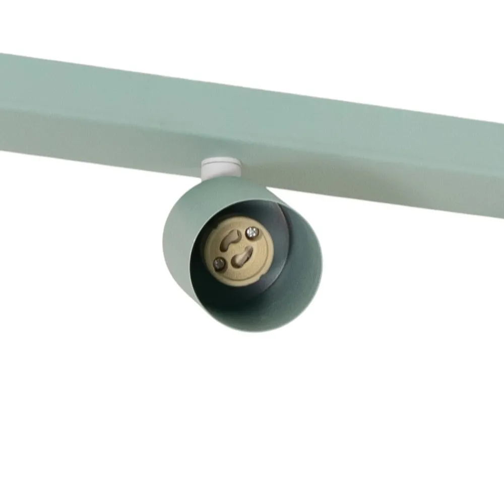 Loftlamper|Spotlights ^ TK Lighting Loftspot Livia, mintgrøn, 52 cm, 3 lyskilder, metal, GU10