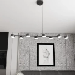 EMIBIG LIGHTING Loftlamper|Loftlamper > Loftspot Megara, længde 100 cm, metal, 8 lyskilder.