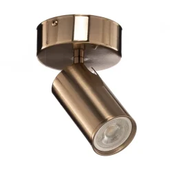Loftlamper|Spotlights ^ Lucea Loftspot, messing antik, 1 lyskilde