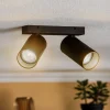 Spotlights ^ Nowodvorski Lighting Loftspot Mono II sort/indvendig guld 2 lyskilder