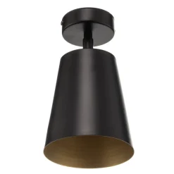 EMIBIG LIGHTING Spotlights > Loftspot Prism, 1 lyskilde, sort/guld