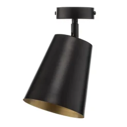 EMIBIG LIGHTING Spotlights > Loftspot Prism, 1 lyskilde, sort/guld