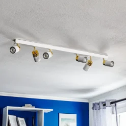 Luminex Loftlamper|Spotlights > Loftspot Rondo hvid/guld 6 lyskilder