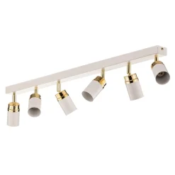 Luminex Loftlamper|Spotlights > Loftspot Rondo hvid/guld 6 lyskilder