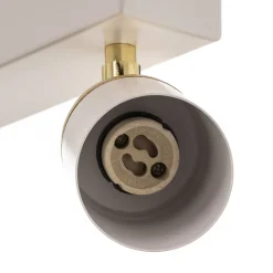 Luminex Loftlamper|Spotlights > Loftspot Rondo hvid/guld 6 lyskilder