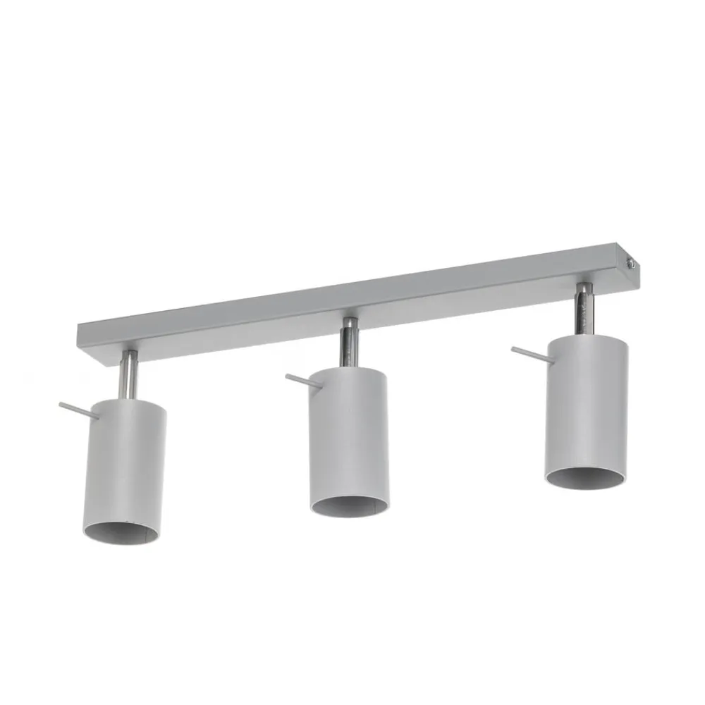 SOLLUX LIGHTING Loftlamper|Loftlamper > Loftspot Round, grå, 3 lyskilder lineær