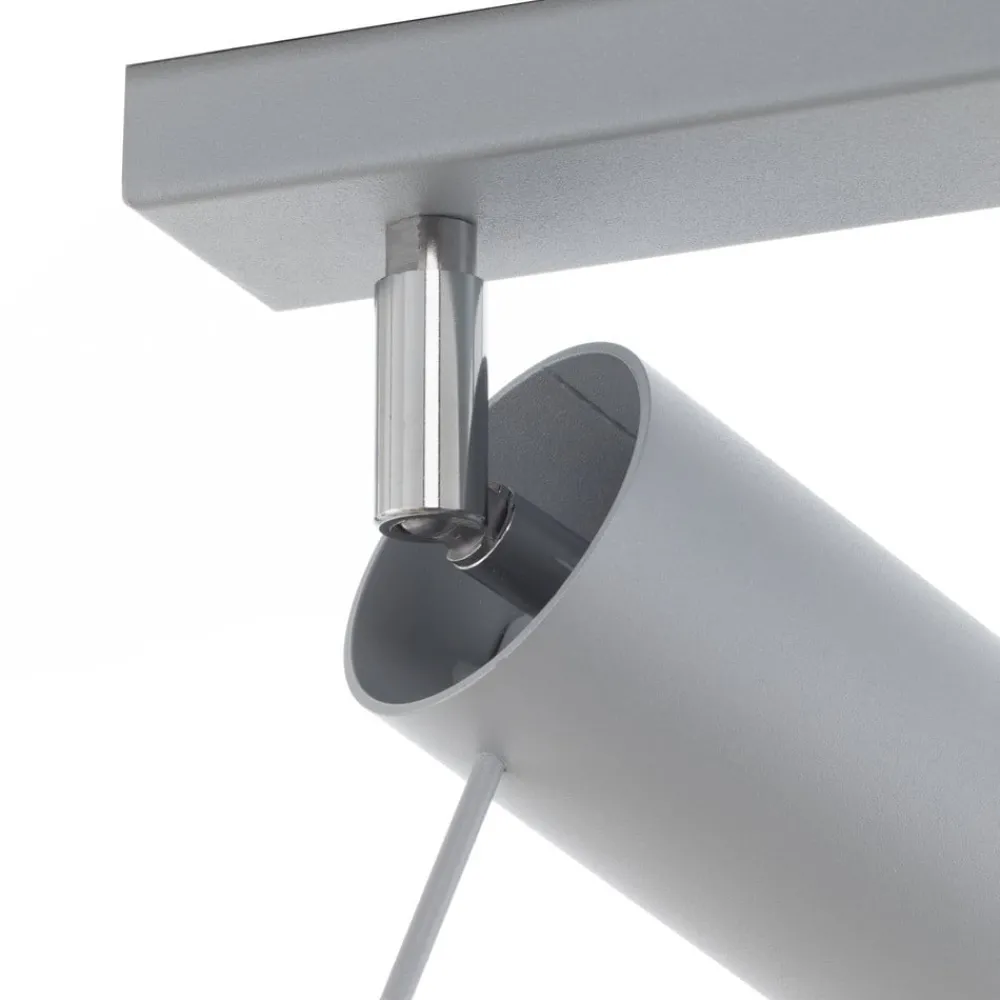 SOLLUX LIGHTING Loftlamper|Loftlamper > Loftspot Round, grå, 3 lyskilder lineær