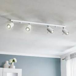 SOLLUX LIGHTING Loftlamper > Loftspot Round, hvid, 4 lyskilder lineær