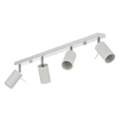 SOLLUX LIGHTING Loftlamper > Loftspot Round, hvid, 4 lyskilder lineær