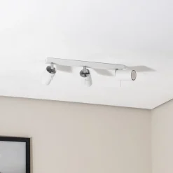 SOLLUX LIGHTING Loftlamper > Loftspot Round, hvid, 3 lyskilder lineær