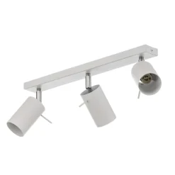 SOLLUX LIGHTING Loftlamper > Loftspot Round, hvid, 3 lyskilder lineær