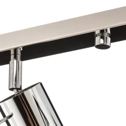 SOLLUX LIGHTING Loftlamper|Spotlights > Loftspot Round, krom, 4 lyskilder lineær
