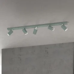 ORION Gang|Loftlamper > Loftspot Sean, lysegrøn, 5 lyskilder, aluminium, GU10