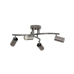 Lucea Loftlamper > Loftspot, sort-krom, 4 lyskilder