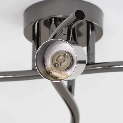 Lucea Loftlamper > Loftspot, sort-krom, 4 lyskilder