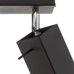 SOLLUX LIGHTING Loftlamper|Spotlights > Loftspot Square, sort, 2 lyskilder