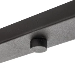 Loftlamper|Spotlights ^ SOLLUX LIGHTING Loftspot Square, sort, 4 lyskilder lineært