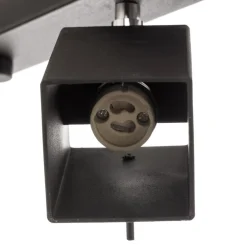 Loftlamper|Spotlights ^ SOLLUX LIGHTING Loftspot Square, sort, 4 lyskilder lineært