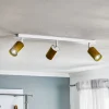 Spotlights ^ EMIBIG LIGHTING Loftspot Zen 3 med 3 lyskilder i hvid og guld
