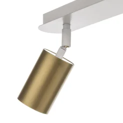 Spotlights ^ EMIBIG LIGHTING Loftspot Zen 3 med 3 lyskilder i hvid og guld