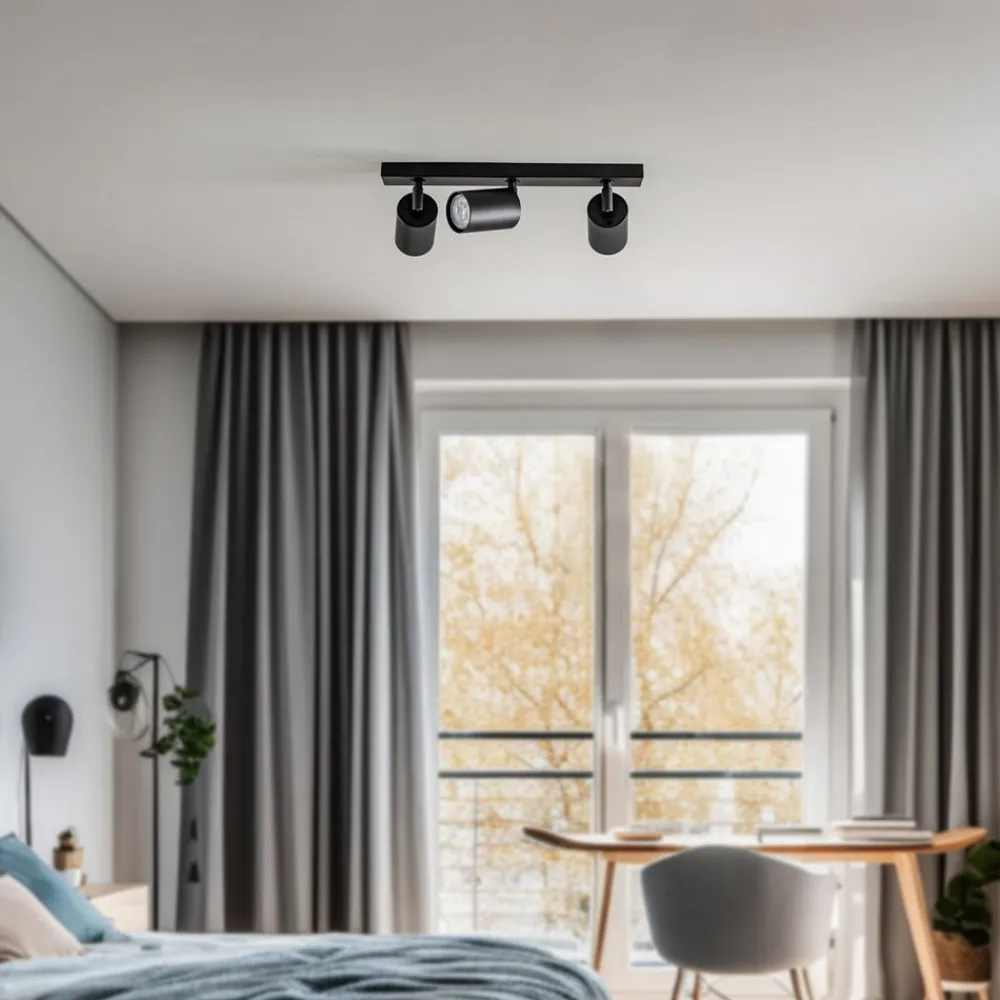 Loftlamper|Loftlamper ^ SIGMA Loftspot Zoom, 3 lyskilder, sort