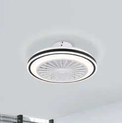 EGLO Loftventilatorer > Loftventilator Almeria LED CCT, hvid/sort