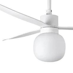 FARO BARCELONA Loftventilatorer > Loftventilator Amelia Ball, LED-lampe, hvid