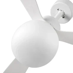 FARO BARCELONA Loftventilatorer > Loftventilator Amelia Ball, LED-lampe, hvid