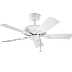 KICHLER Loftventilatorer > Loftventilator Kevlar 42 IP44, hvid, Ø 107 cm