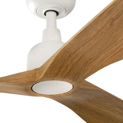 Loftventilatorer ^ FARO BARCELONA Loftventilator Outwood, brun, DC, støjsvag, Ø 150 cm, IP44