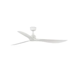Loftventilatorer ^ FARO BARCELONA Loftventilator Outwood, hvid, DC, støjsvag, Ø 150 cm, IP44