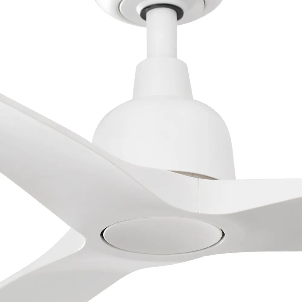 Loftventilatorer ^ FARO BARCELONA Loftventilator Outwood, hvid, DC, støjsvag, Ø 150 cm, IP44