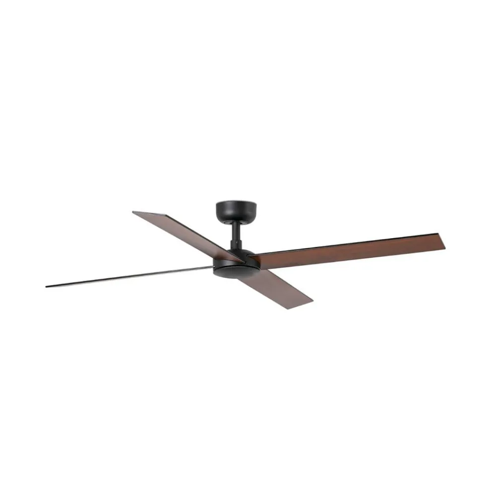 FARO BARCELONA Loftventilatorer > Loftventilator Rudder, DC-motor, støjsvag, Ø 132 cm, træ