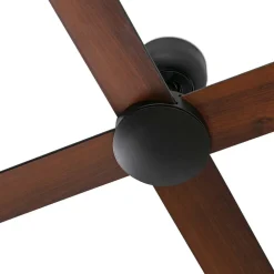 FARO BARCELONA Loftventilatorer > Loftventilator Rudder, DC-motor, støjsvag, Ø 132 cm, træ
