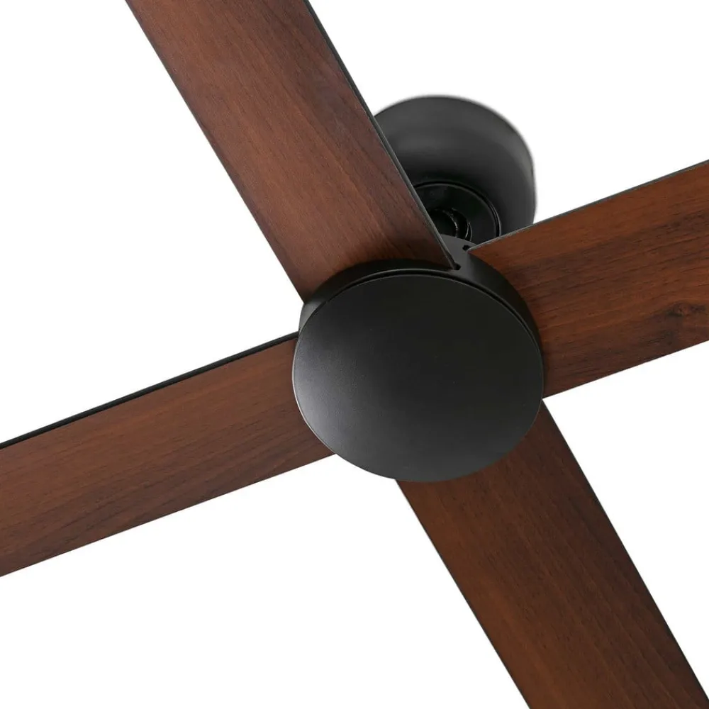 FARO BARCELONA Loftventilatorer > Loftventilator Rudder, DC-motor, støjsvag, Ø 132 cm, træ