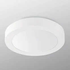 FARO BARCELONA Loftlamper > Logos loftlampe til bad, Ø 27 cm, hvid